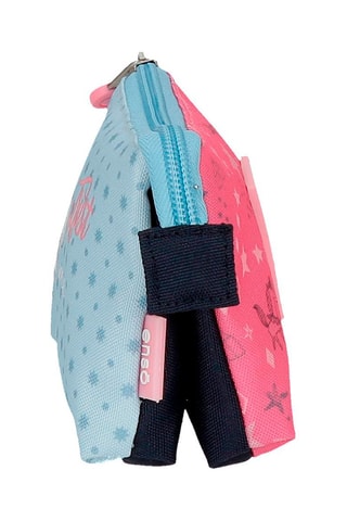 Porta-moedas - Azul claro e rosa