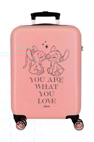 Mala de cabine Stitch Lilo e Stitch Disney - Rosa - 55 cm