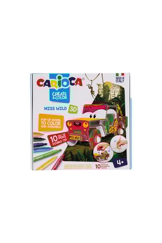 Carro para colorir e 10 canetas de feltro - A partir dos 4 anos