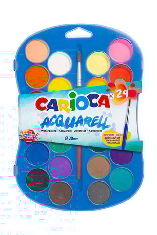 Paleta de aguarelas - 24 pastilhas