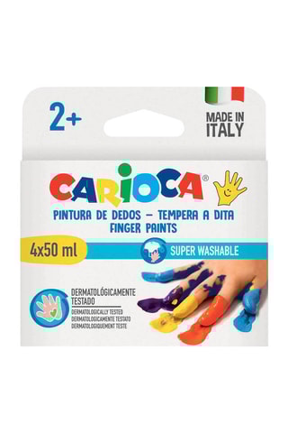 4 frascos de tinta de dedo - A partir dos 2 anos