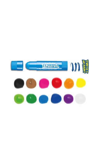 12 sticks de tinta sólida - A partir dos 3 anos