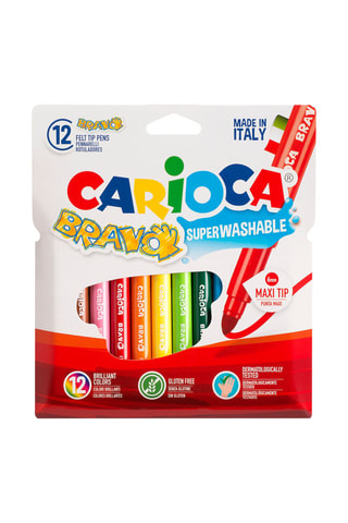 12 canetas de feltro Bravo