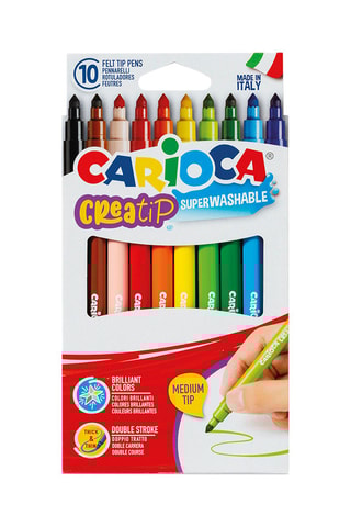 10 canetas de feltro Creatip - Ponta média