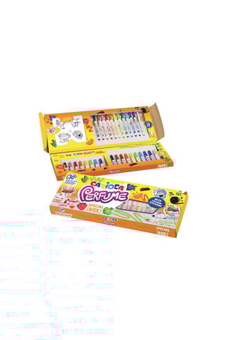 Caixa canetas de feltro perfumadas - 30 canetas de feltro