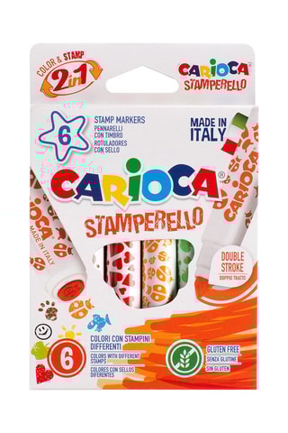 6 canetas de feltro Stamparello