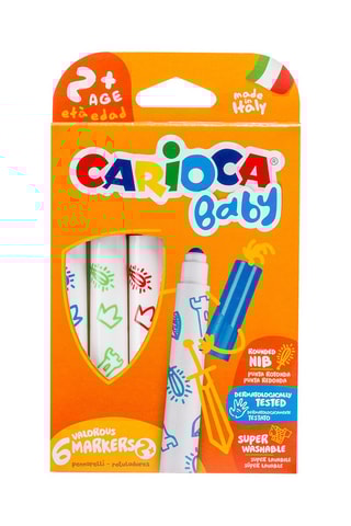 6 canetas de feltro - A partir dos 2 anos