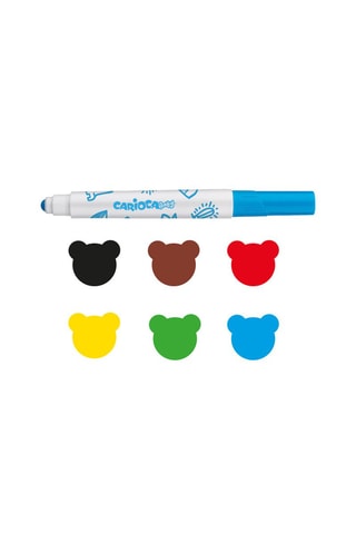 6 canetas de feltro - A partir dos 2 anos