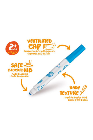 6 canetas de feltro - A partir dos 2 anos