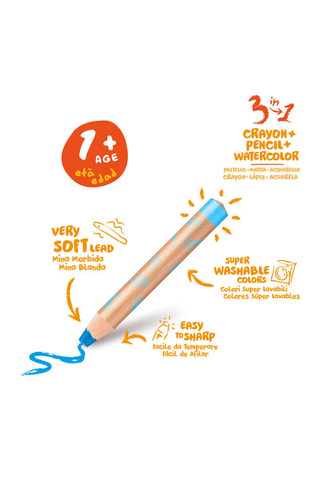 10 lápis de cor  - A partir de 1 ano