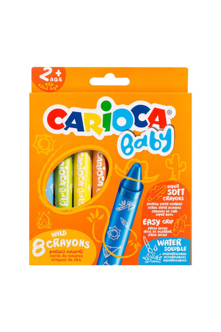 8 lápis de cera - A partir dos 2 anos