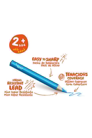 10 lápis de cor - A partir dos 2 anos