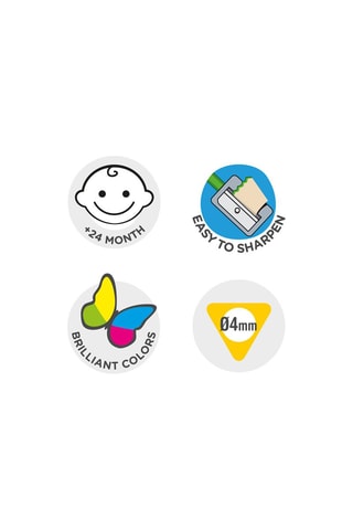 10 lápis de cor - A partir dos 2 anos