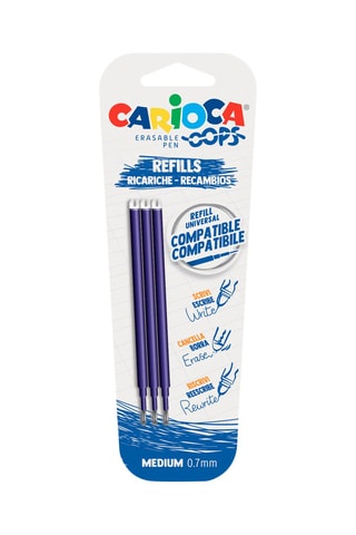 3 recargas Oops - Azul