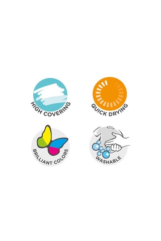 6 canelas de pintura sólida metálicas - A partir dos 3 anos