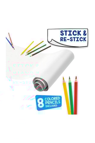 Frise de pintar vazia e lápis - A partir dos 3 anos