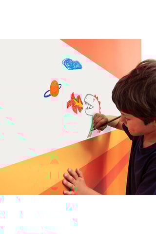 Frise de pintar vazia e lápis - A partir dos 3 anos