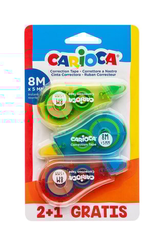 3 fitas corretora - 8 x 5 mm