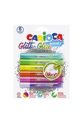 6 tubos de cola com purpurinas - A partir dos 3 anos