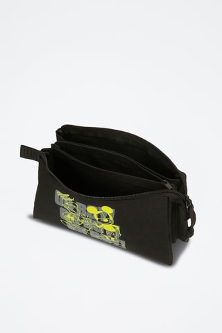 Estojo Mickey e Donald Disney - Preto