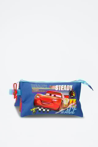 Estojo Flash McQueen Cars Disney Pixar - Vermelho e azul-cobalto