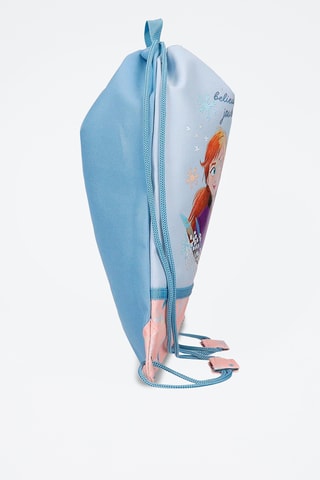 Mochila Anna e Elsa Frozen Disney - Azul-celeste e rosa-maquilhagem