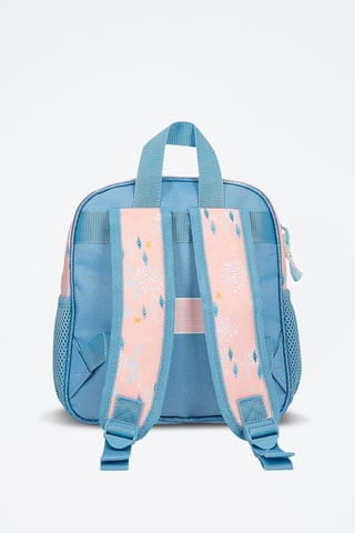 Mochila Anna e Elsa Frozen Disney - Azul-celeste e rosa-maquilhagem