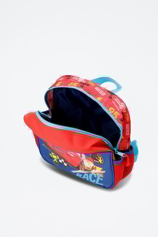 Mochila Flash McQueen Cars Disney Pixar - Azul e vermelho