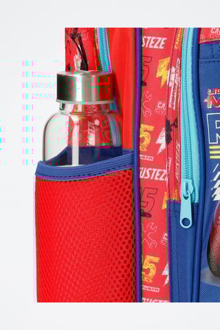 Mochila Flash McQueen Cars Disney Pixar - Azul e vermelho