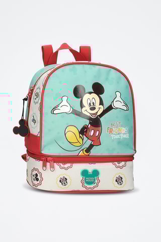 Mochila Mickey Disney - Branco e verde-água