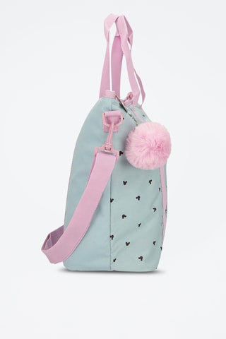 Mala shopper Mickey e Minnie Disney - Turquesa