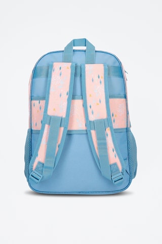 Mochila Anna e Elsa Frozen Disney - Azul-celeste e rosa-maquilhagem