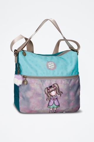 Mochila Gorjuss Santoro London - Rosa e turquesa