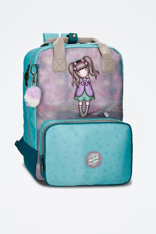 Mochila Gorjuss Santoro London - Violeta e azul-pato