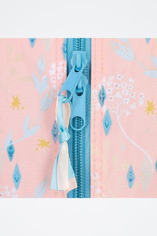 Mochila com rodas Anna e Elsa Frozen Disney - Azul-celeste e rosa-maquilhagem