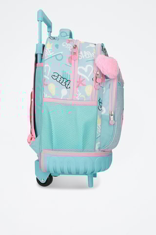 Mochila com rodas - Turquesa