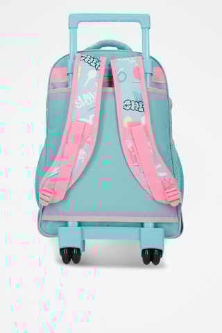 Mochila com rodas - Turquesa