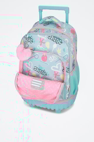 Mochila com rodas - Turquesa