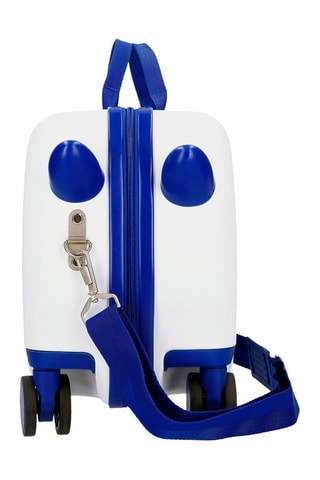 Mala de cabine low cost Elsa e Anna Frozen Disney - Branco e azul-real - 45 cm