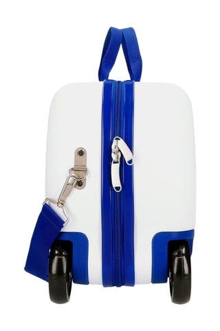 Mala de cabine low cost Elsa e Anna Frozen Disney - Branco e azul-real - 45 cm