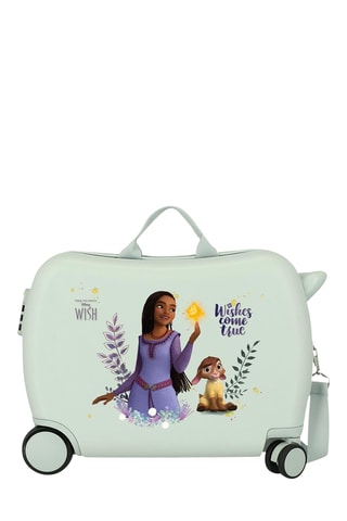 Mala de cabine infantil Wish Asha e a Boa Estrela - 38 cm - Verde