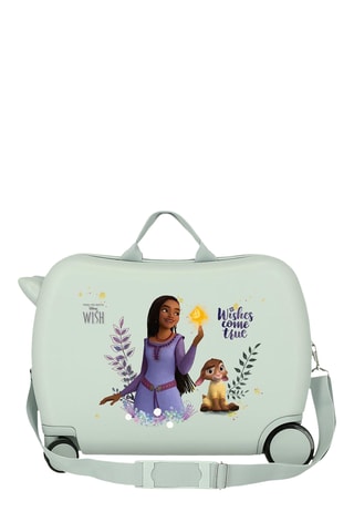 Mala de cabine infantil Wish Asha e a Boa Estrela - 38 cm - Verde