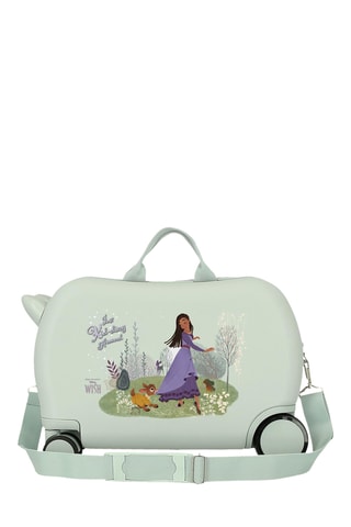 Mala de cabine infantil Wish Asha e a Boa Estrela - 31 cm - Verde