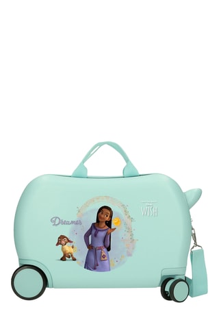 Mala de cabine infantil Wish Asha e a Boa Estrela - 31 cm - Verde