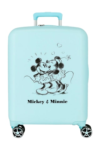 Mala de cabine Mickey Disney - Azul-celeste e preto - 55 cm