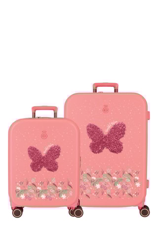 Mala de cabine e mala grande volume - Verde-claro - 55/70 cm