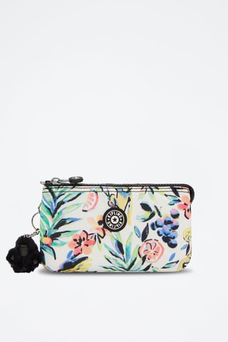Pochette Creativity L - Blanc et corail