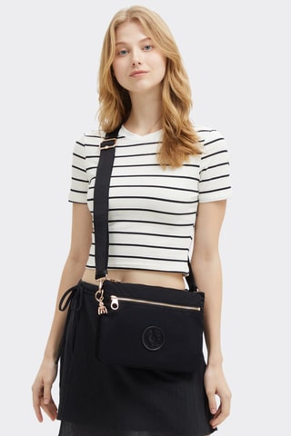 Sac bandoulière Riri L Zip - Noir