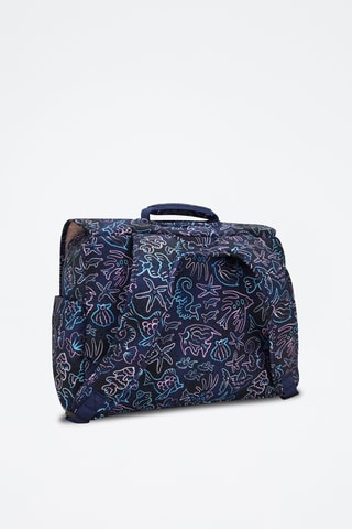 Cartable Codie - Bleu marine et rose poudré