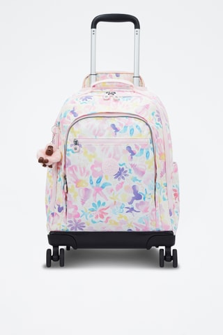 Sac à dos à roulettes New Zea - Blanc et rose